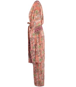 Kolorowy zestaw spodnie i kimono we wzory boho hippie etno MANDALA (Wielokolorowy)