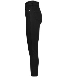 Wygodne elastyczne spodnie JEANSY SKINNY FIT kolorowe Eleganckie ROSE (Czarny)