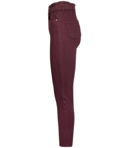 Wygodne elastyczne spodnie JEANSY SKINNY FIT kolorowe Eleganckie ROSE (Czerwony)