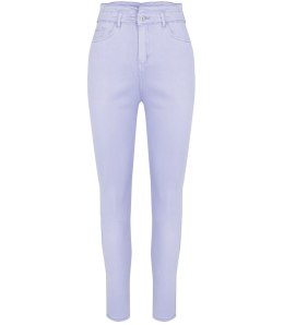 Wygodne elastyczne spodnie JEANSY SKINNY FIT kolorowe Eleganckie ROSE (Fioletowy)