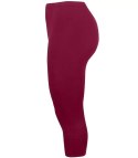 Klasyczne legginsy bezszwowe 3/4 plus size (Bordowy)