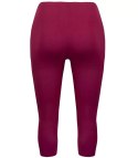 Klasyczne legginsy bezszwowe 3/4 plus size (Bordowy)