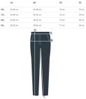 Klasyczne legginsy bezszwowe 3/4 plus size (Bordowy)