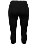 Klasyczne legginsy bezszwowe 3/4 plus size (Czarny)