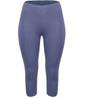 Klasyczne legginsy bezszwowe 3/4 plus size (Fioletowy)