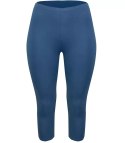 Klasyczne legginsy bezszwowe 3/4 plus size (Niebieski)