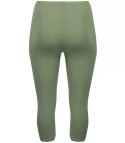 Klasyczne legginsy bezszwowe 3/4 plus size (Zielony)